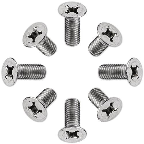 PRIME AVE Brake Disc Rotor Screws - Stainless Steel front/rear brake rotor retaining screws - Rust-Proof rotor screws Compatible/Replacement For Audi & VW (Pack of 8)