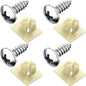 PRIME AVE License Plate Screws with Nylon Inserts Rust Proof License Plate Screws for Securing License Plates, Frames & Covers
