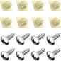 PRIME AVE License Plate Screws with Nylon Inserts Rust Proof License Plate Screws for Securing License Plates, Frames & Covers